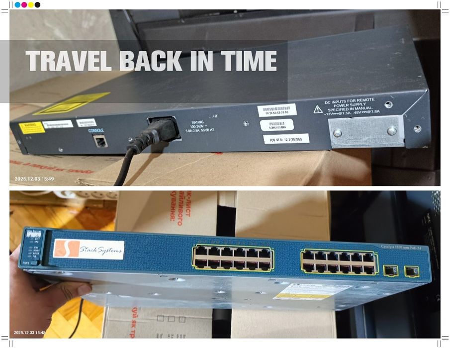 комутатор Cisco Catalyst 3560G-24TS-S 24 порти Gigabit Ethernet,