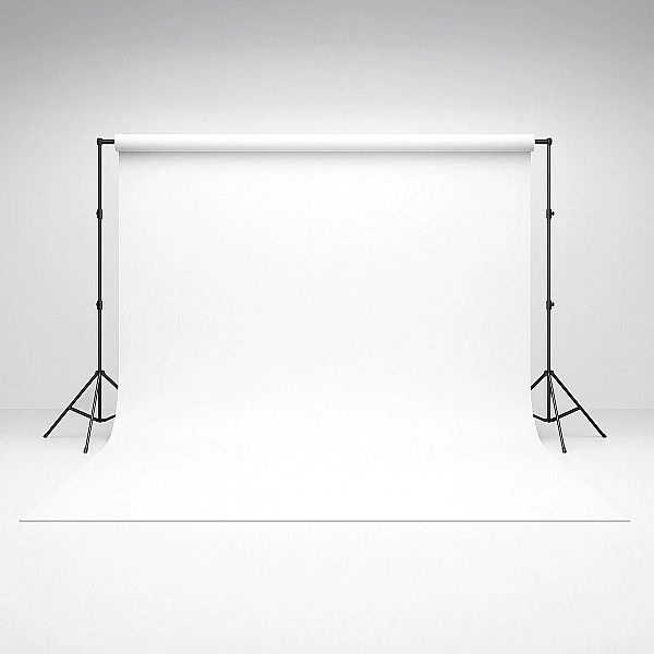 Tło FOTGRAFICZNE 300x600 cm DUŻE bawełniane materiałowe Gen BIAŁE