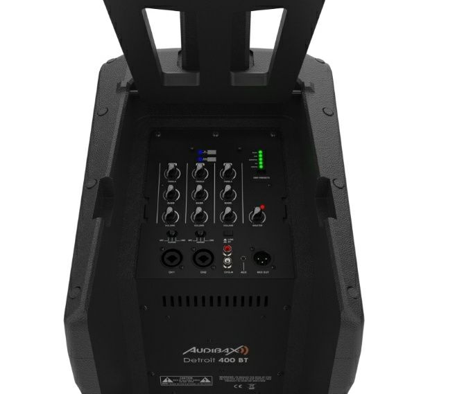 Sistema PA Ativo Portátil Audibax Detroit 400 | Som Profissional
