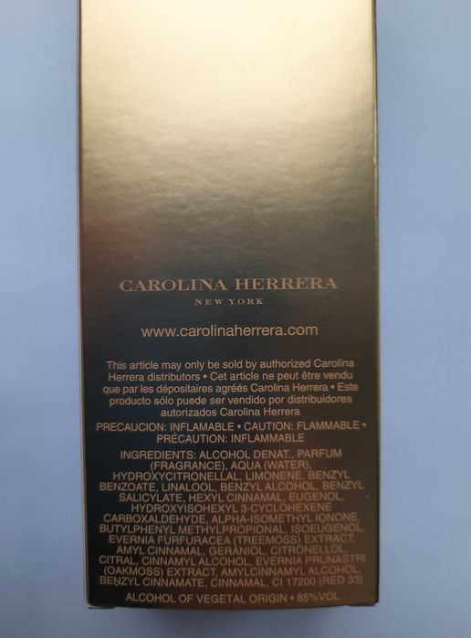 Carolina Herrera eau de toilette