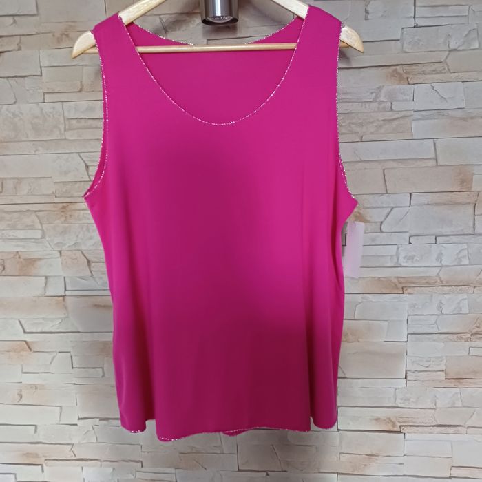 Bluzka na ramiaczkach ze srebrną nitką, nowa