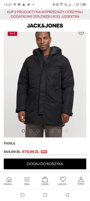 Парка -пальто куртка JACK&JONES