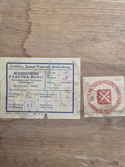 Stół składany z 1959 roku