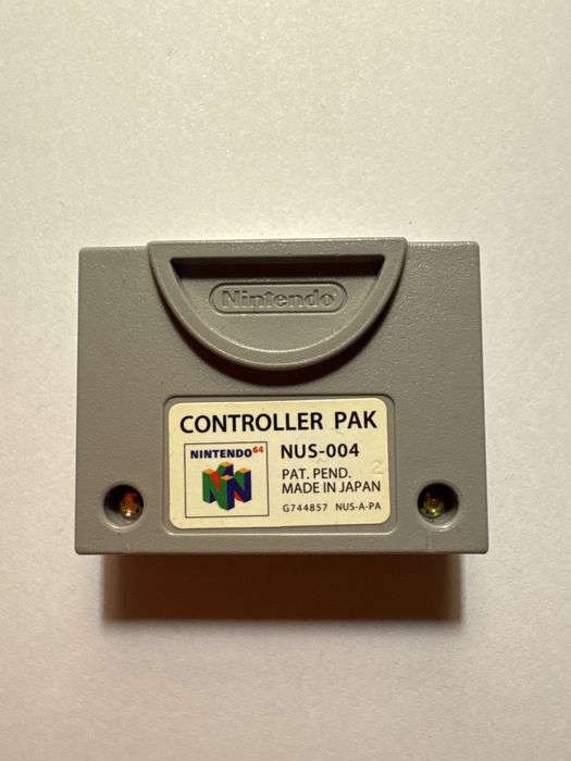 Oryginalna karta pamięci do Nintendo 64 N64 Controller Pak NUS-004