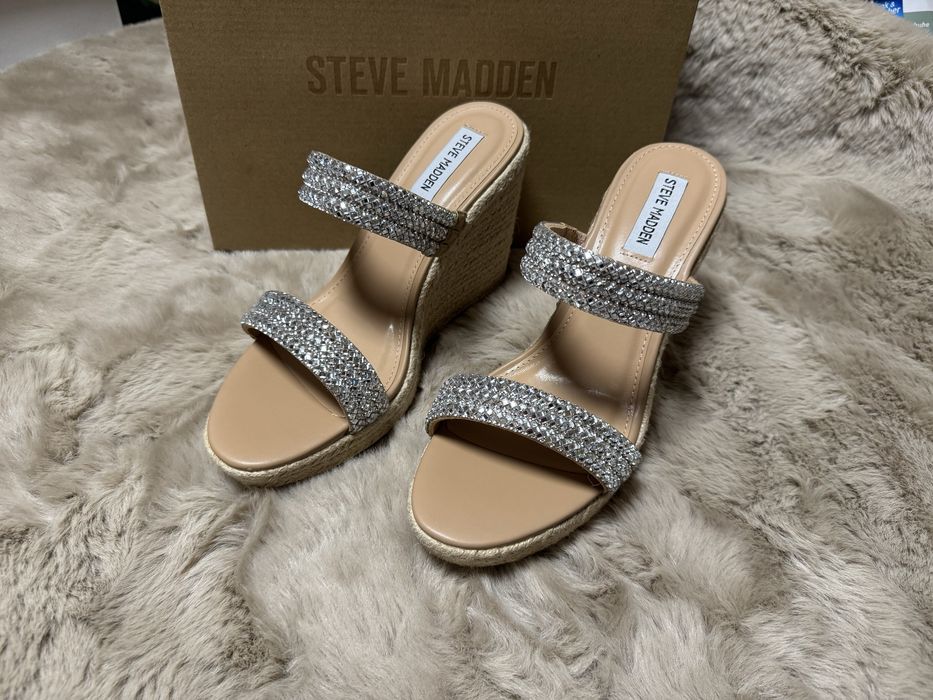 Klapki na koturnie steve madden