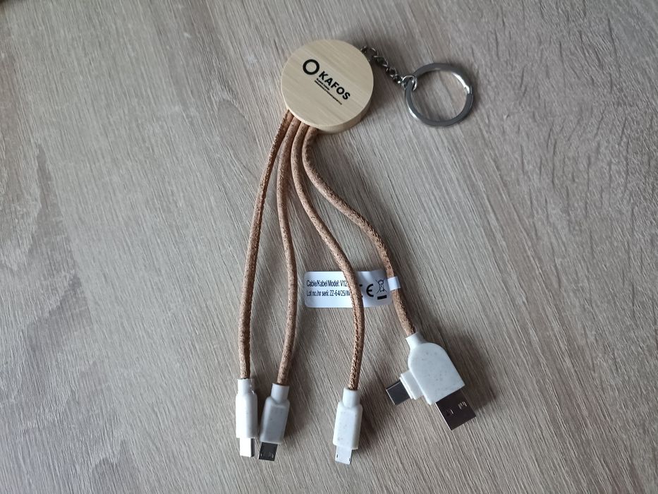 Korkowy kabel do ładowania B'right