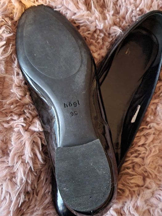 Hogl czarna skóra lakierowana rozm. 44 ( 9,5 )
