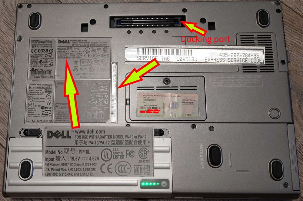 Ноутбук Dell Latitude D620/Core2Duo T7200 2.0GHz/3GB RAM/250SSD+500HDD