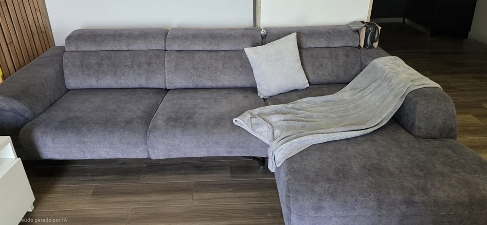 Sofa com chaise e deslizante s