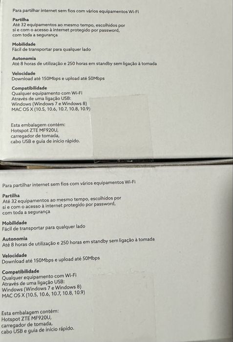 Hotspot zte 4g livre novo em caixa fatura e garantia