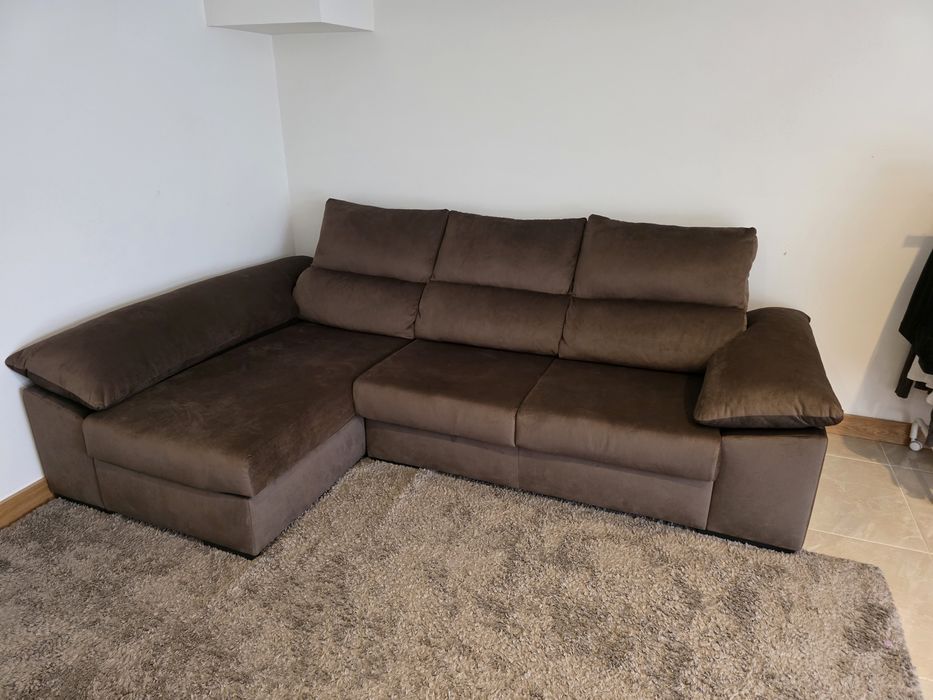 Sofa 3 lugares com chaise longue