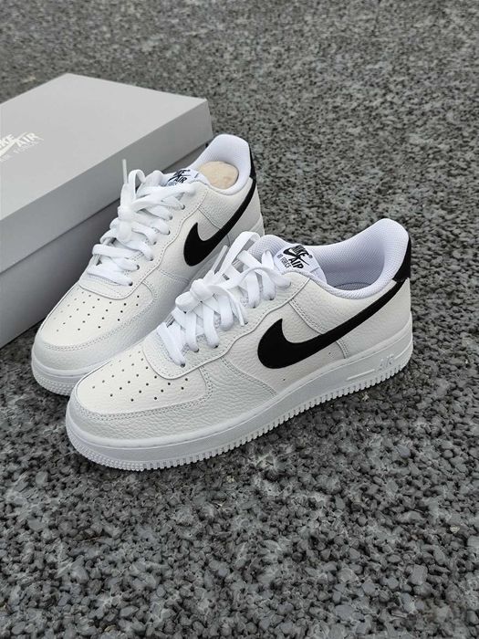 Buty Nike air force 1 biało czarne nowe meskie obuwie nike 42