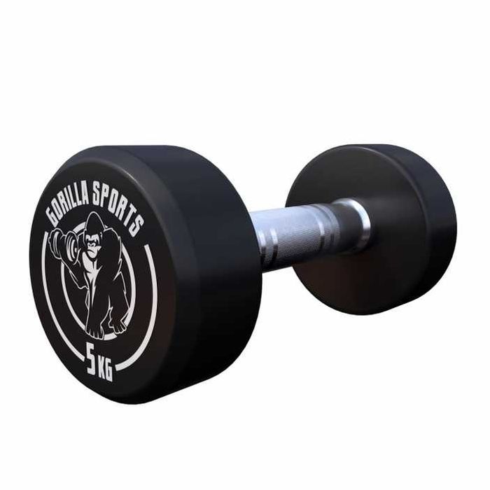 Hantla stała 2x 7,5 kg profesjonalna, żeliwna