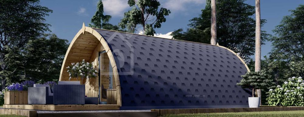 Casa de madeira para jardim, 4x6 m, 24 m² nova