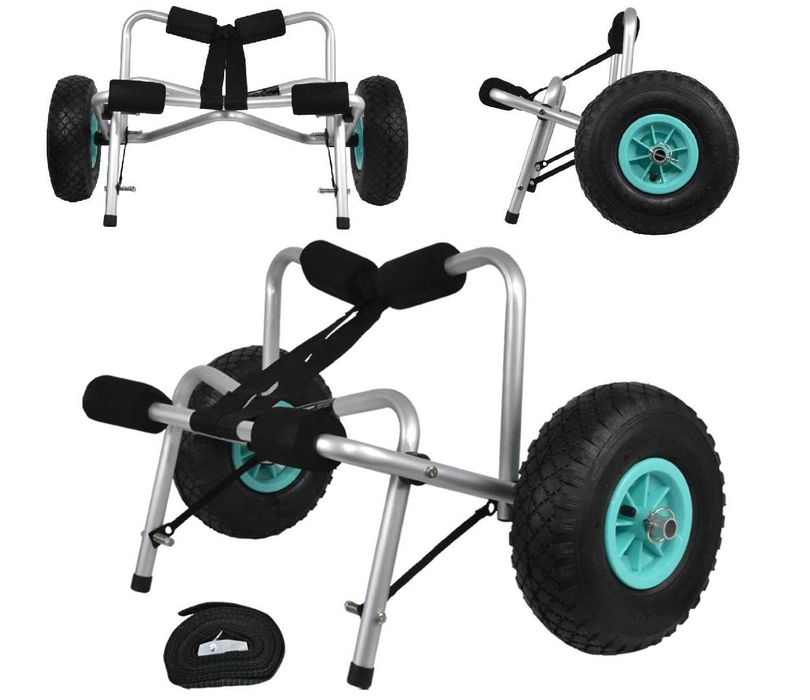 Wózek transportowy do kajaka, łódki i długich elementów do 70 kg