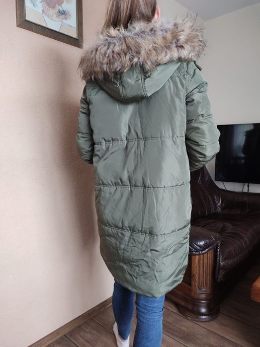 Kurtka zimowa parka S płaszcz płaszczyk