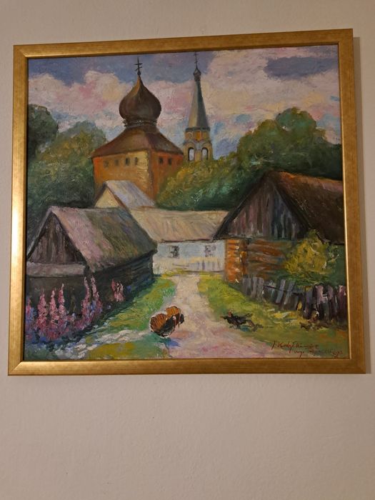 Obraz współczesny Kobyłkiewicz ,pejzaż, sygnowany,2005 r