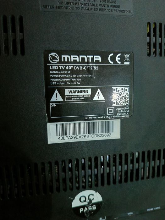 Tv Manta 40cali Android