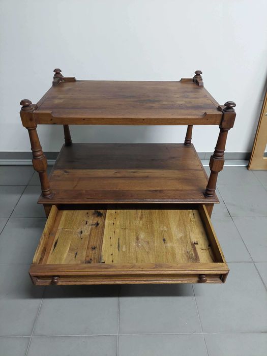 Mesa TV de madeira vintage