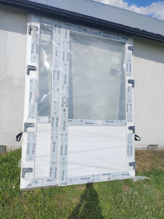 Sprzedam drzwi nowe pcv 220*160 szer z klamką grubszy profil 76mm