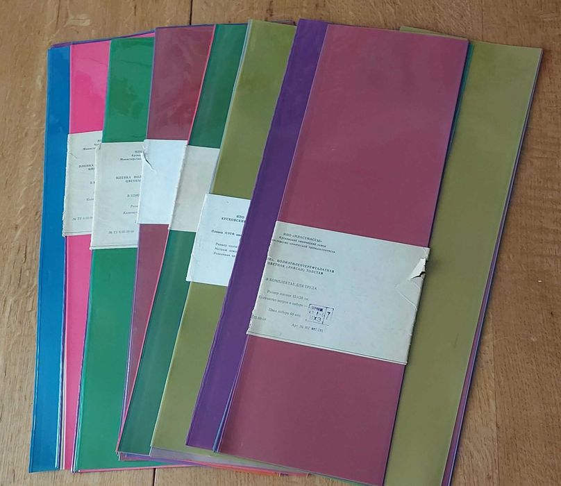 Плівка поліетилентерефталатна кольорова (лавсан) товста