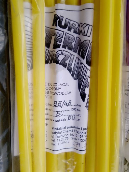 Rurki termokurczliwe różne wymiary,długości