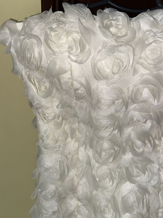 Нарядне плаття ніжно білого кольору