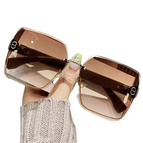 Okulary przeciwsłoneczne Damskie Brązowe LIGHT BROWN GOLD