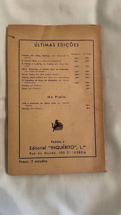 Livro Sólon "Inquérito"