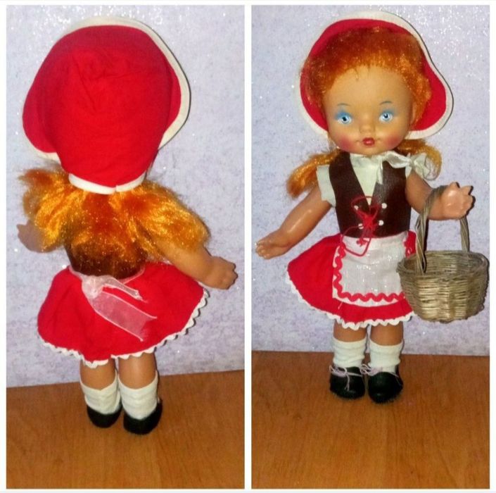 Кукла СССР. Красная шапочка. 27 см
