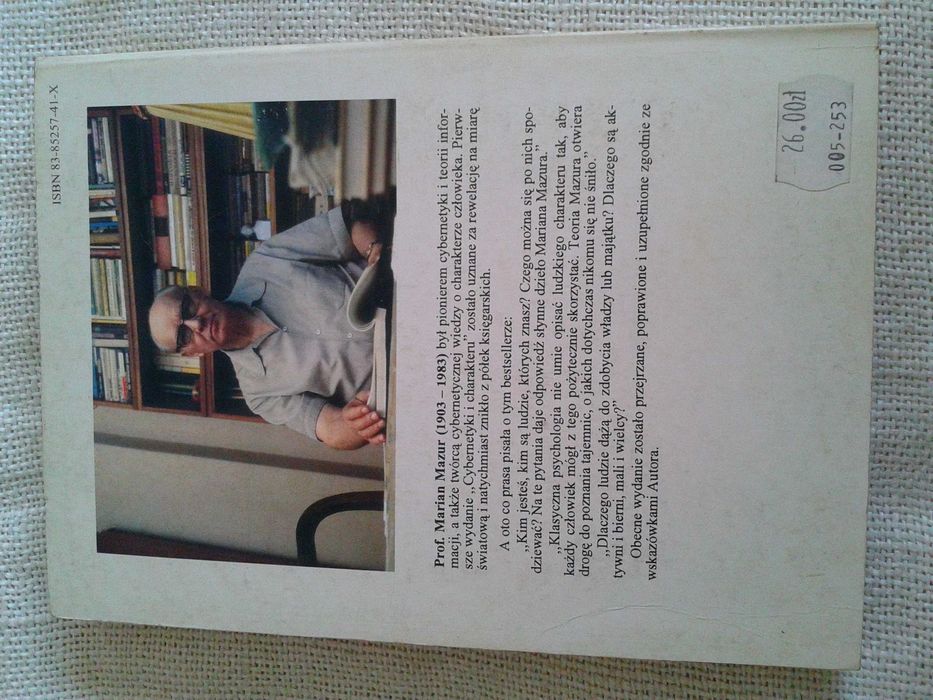 Cybernetyka i charakter - Marian Mazur