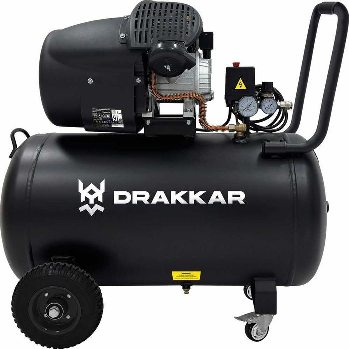 Compressor de Ar 100L DRAKKAR 3CV 230V 2 Cilindros LL29