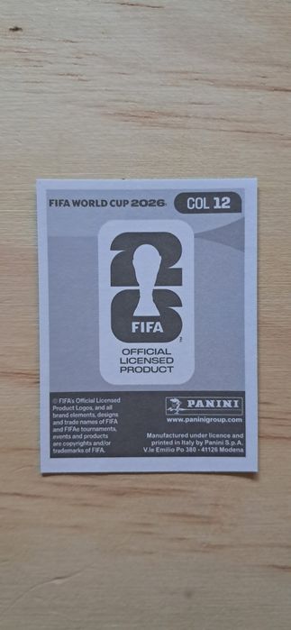Cromo futebol de Richard Rios(Mundial 2026)da Panini
