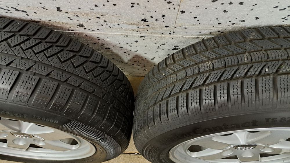 Alufelgi 16 Audi A4 B9 A6 5x112  66,5  Opony Zimowe Conti 8,30mm  2020