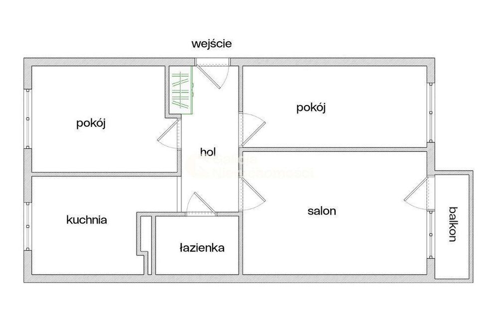 Najtańsze 3 pok. w okolicy | 49,9m2 | ul Bohaterów