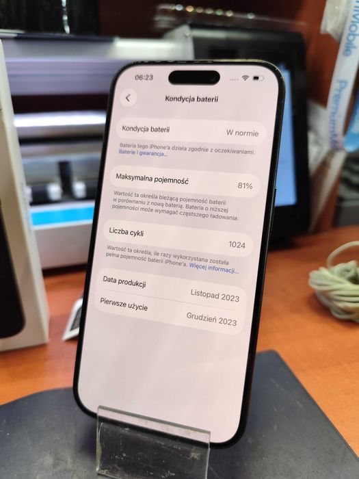 Iphone 15 PRO 81%/128GB Black Titanium