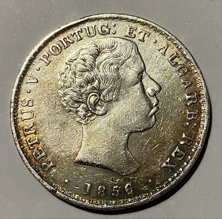 Moeda 757 - D PEDRO V - 500 Reis 1856