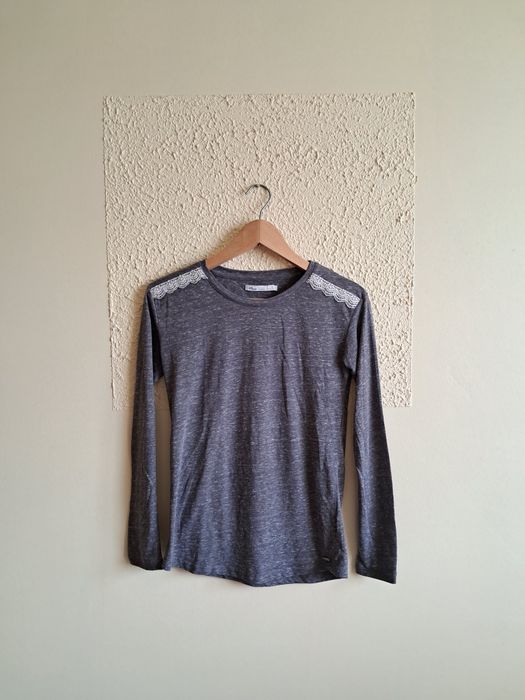 Szara bluzka longsleeve, House