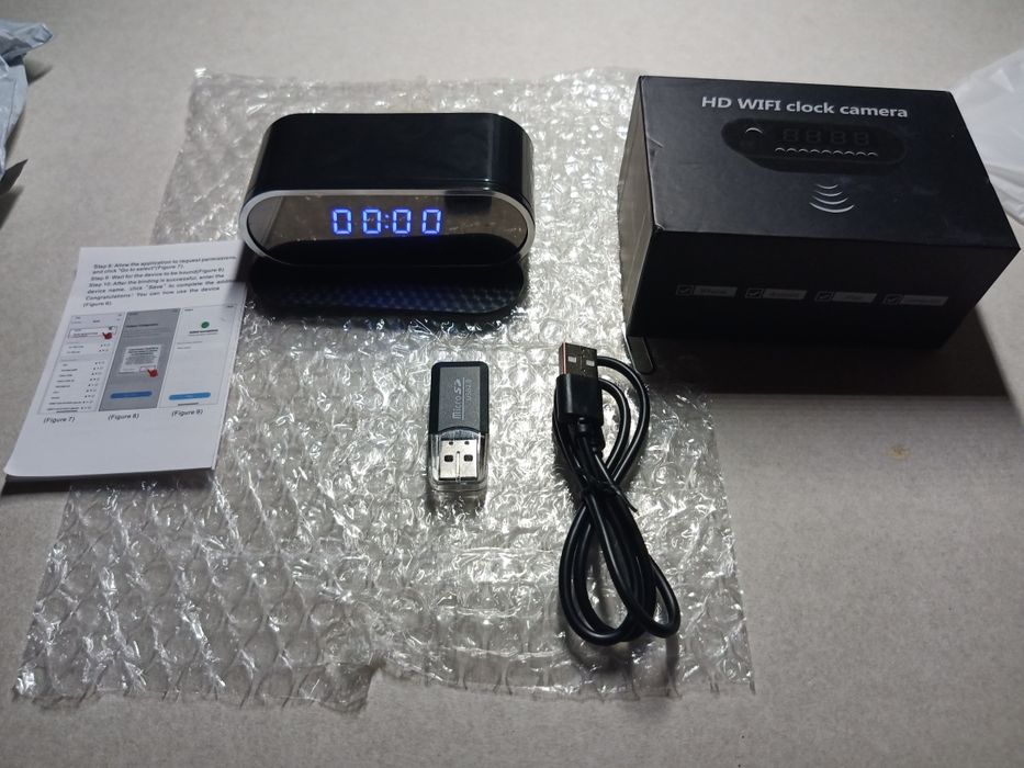 4K HD Wi-Fi мини видео камера, - часы