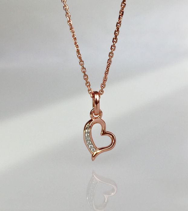 Знижка! Xenox срібна  цепочка,  цирконій, позолота, Австрія