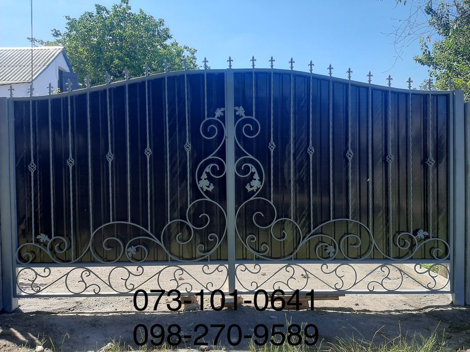 Ворота — відкатні / розпашні, єврозабор, бетонна огорожа