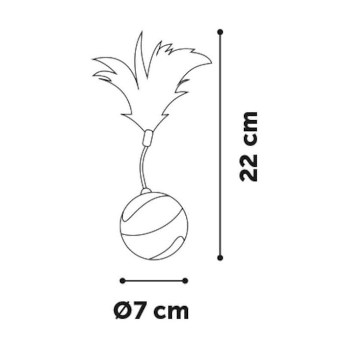 Flamingo piłka LED dla kota Mechta