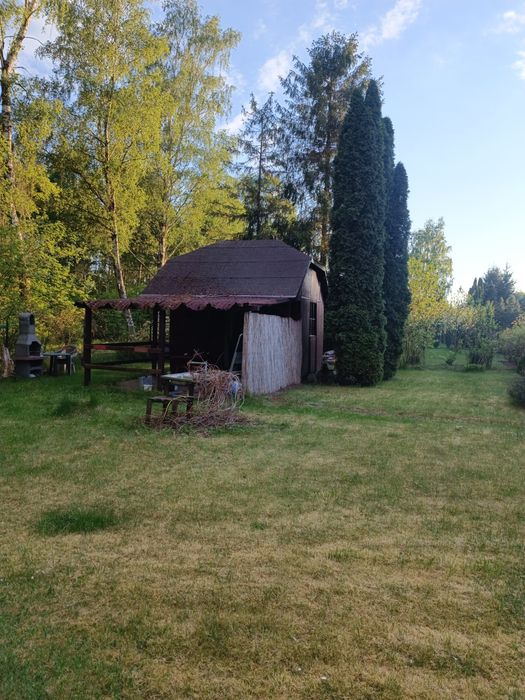 Działka ROD Brus Łódź 400m² domek z poddaszem blisko lasu