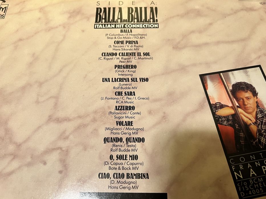 Francesco Napoli Balla Balla winyl Italo Disco  BCM  1987