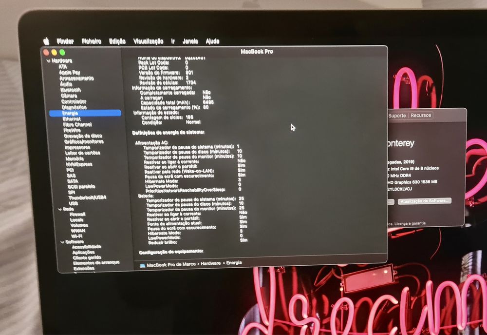 MacBook Pro Retina 15.4 inch OctaCore i9 - 16GB - SSD 500GB