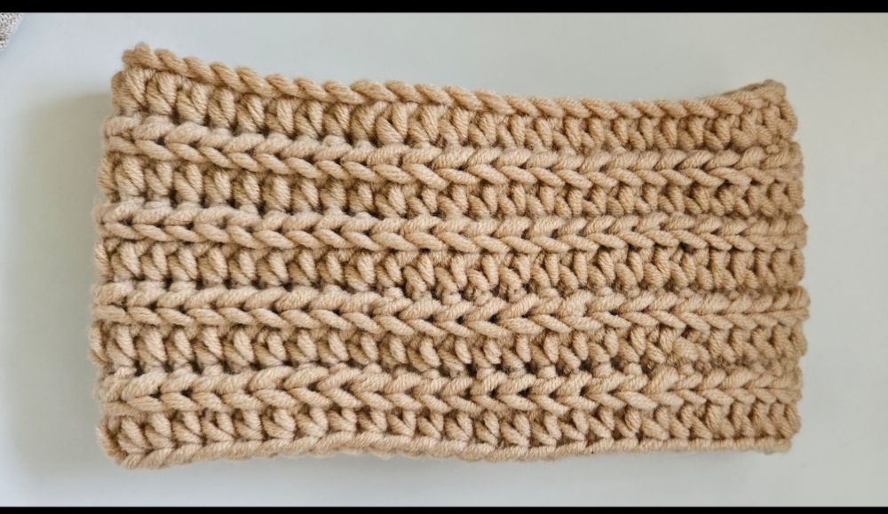 Camel opaska na głowę,  jesień/zima, merino