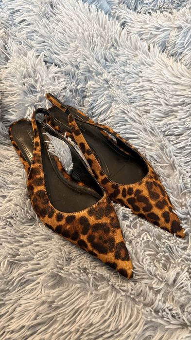 Туфлі Massimo Dutti, 40 розмір, леопардовий принт, slingback