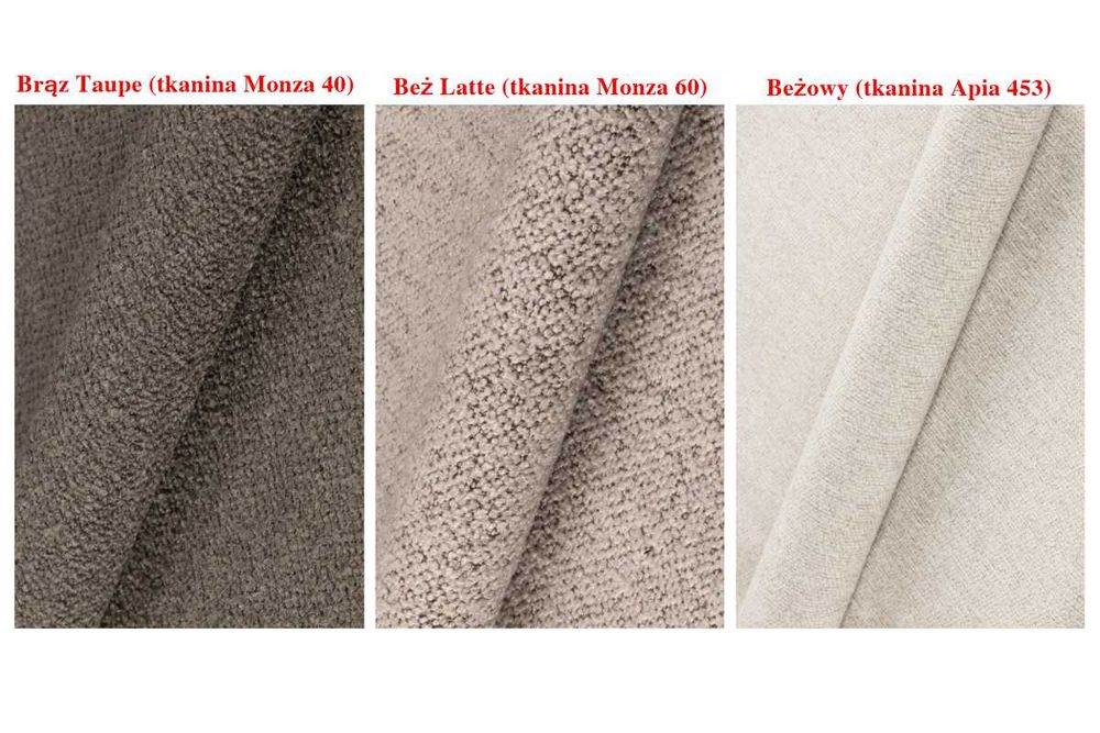 RODERIC Brąz_Beż - KRZESŁO Drewniane BOUCLÉ do Salonu Jadalni Biura