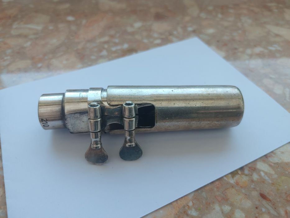 ustnik sax alt B&S210 ze srebrną ligaturką i kapturkiem