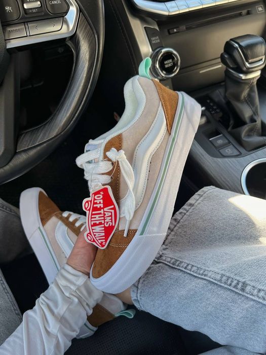 ФАВОРИТ! Vans Knu Skool Beige 36 37 38 39 40 ванс кну скул бежеві